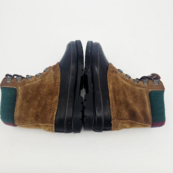 Northwest Territory ThermoLite Leather Suede Duck Boot Black Tan Rubber Womens 5 - Picture 6 of 11